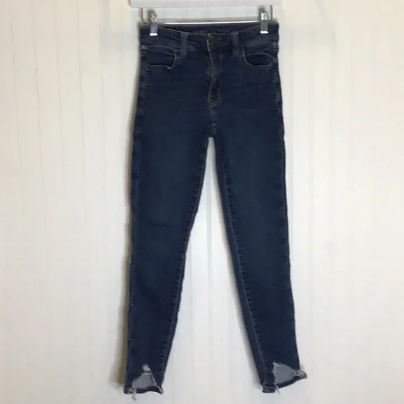 American Eagle | 🦅 Hi-Rise Jegging Distressed Size 2 Regular - Picture 2 of 15